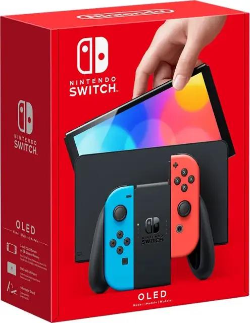 Nintendo Switch OLED with Blue and Red Joy-Con - Nintendo Switch