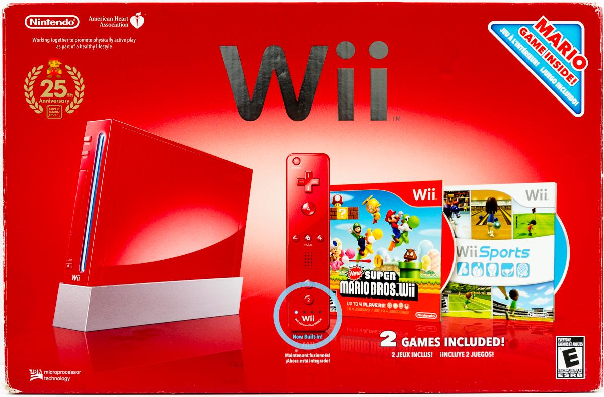 Nintendo Wii Console Red [Mario 25th Anniversary] - Wii