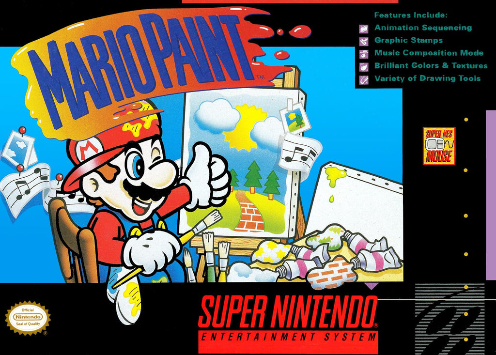 Double J's Collectibles - Mario Paint - Video Game - Super Nintendo