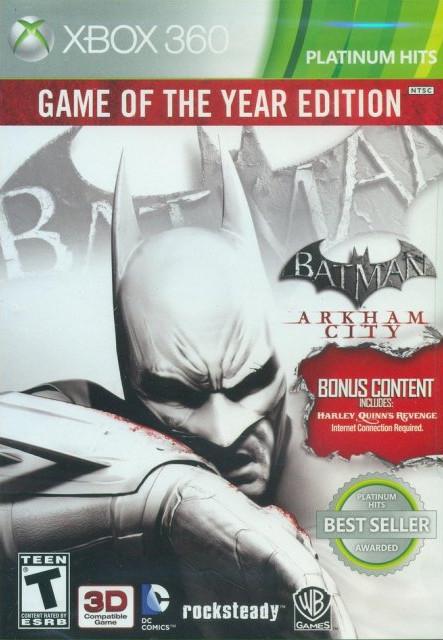 Double J's Collectibles - Batman: Arkham City [Game of the Year Platinum Hits] - Video Game - Xbox 360