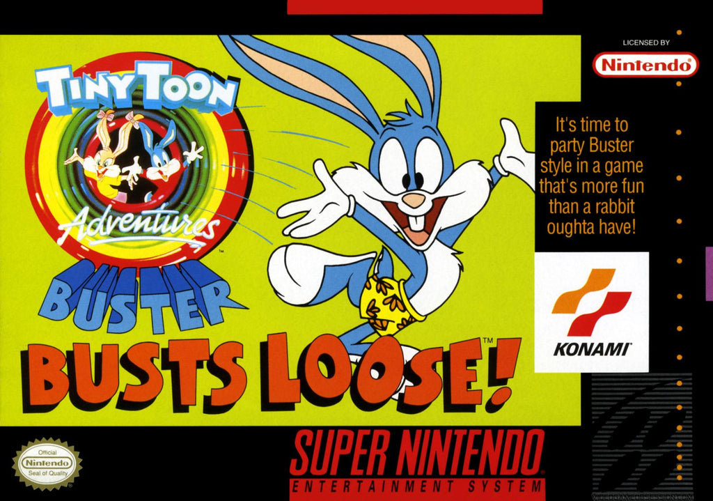 Double J's Collectibles - Tiny Toon Adventures Buster Busts Loose - Video Game - Super Nintendo