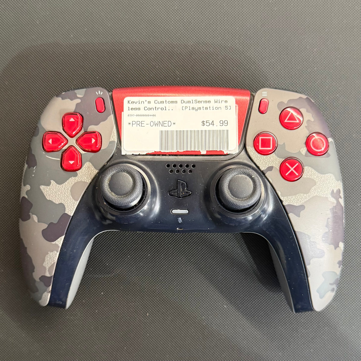 Kevin's Customs DualSense Wireless Controller - Digital, Red - Playstation 5
