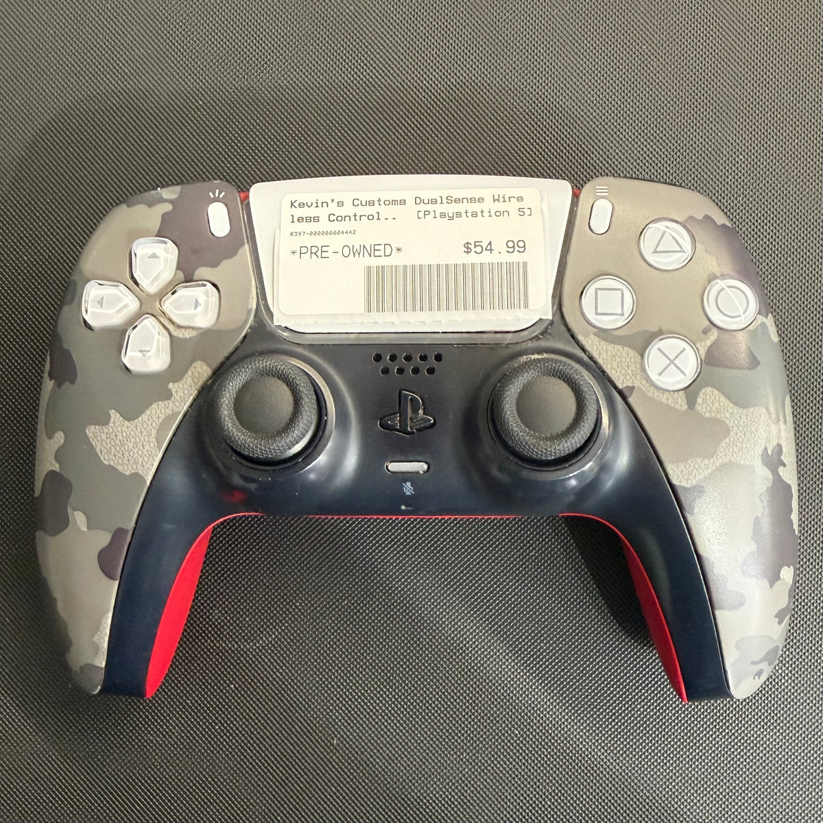 Kevin's Customs DualSense Wireless Controller - Digital, White & Red - Playstation 5